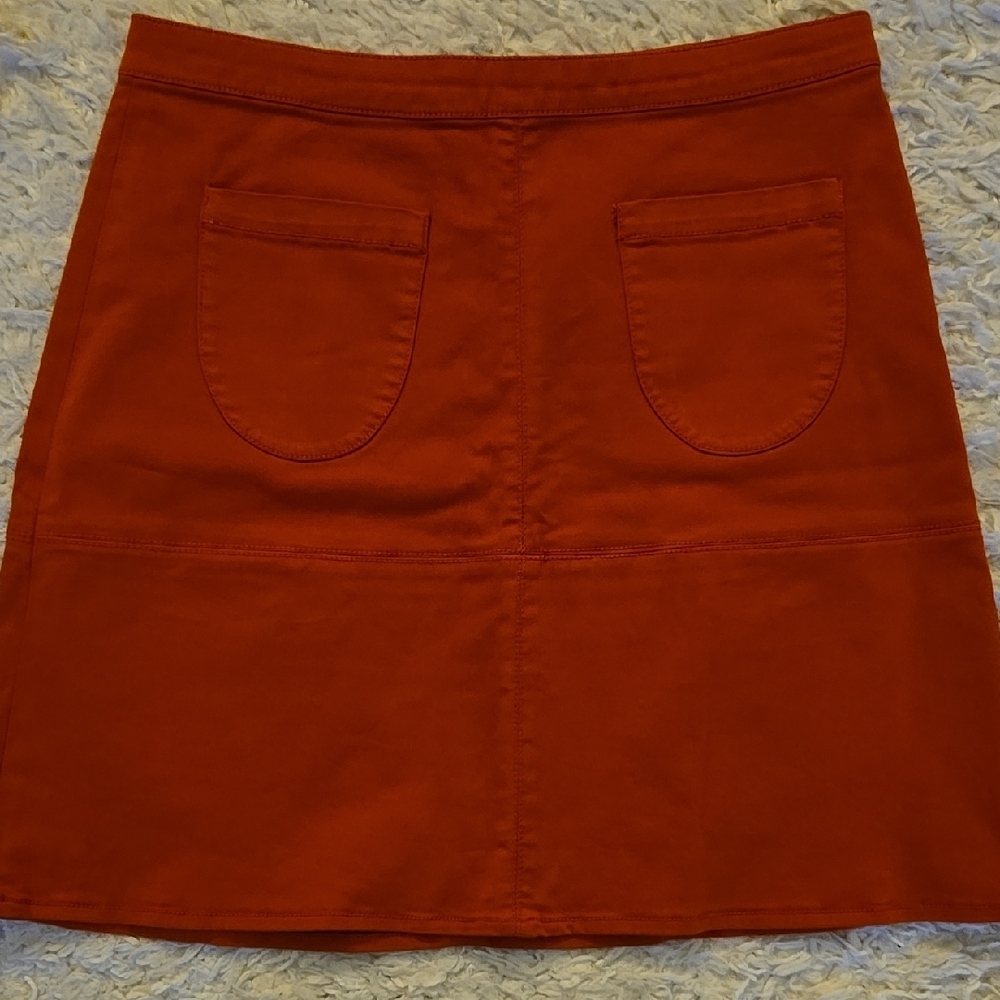 Orange Mini Skirt